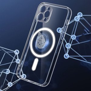 OEM Futerał CLEAR MAG COVER z ochroną aparatu kompatybilny z MagSafe do IPHONE 12 transparentny 10