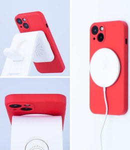 OEM Futerał SILICONE MAG COVER kompatybilny z MagSafe do IPHONE 11 czerwony 10