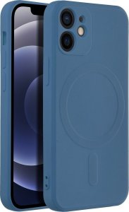 OEM Futerał SILICONE MAG COVER kompatybilny z MagSafe do IPHONE 12 Mini niebieski 2
