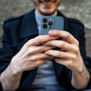 OEM Futerał SILICONE MAG COVER kompatybilny z MagSafe do IPHONE 12 Mini niebieski 6