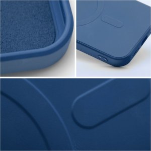 OEM Futerał SILICONE MAG COVER kompatybilny z MagSafe do IPHONE 12 Mini niebieski 10