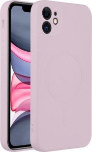 OEM Futerał SILICONE MAG COVER kompatybilny z MagSafe do IPHONE 11 różowy 2