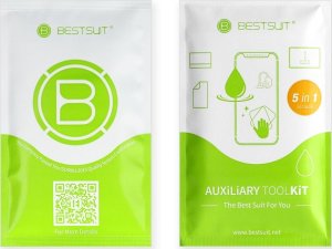 Bestsuit Szkło hybrydowe Bestsuit Flexible 5D Full Glue do Samsung Galaxy S23 Ultra czarny (Hot Bending) - działający czytnik 4