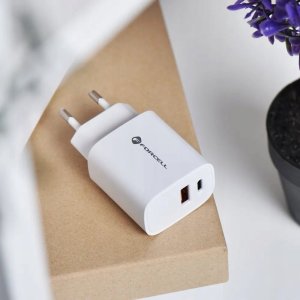 Ładowarka ForCell FORCELL F-ENERGY TFK-TC-30WPD ładowarka sieciowa Typ C + USB A PD QC4.0 3A 30W biała 7