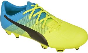 Puma Buty piłkarskie evoPOWER 3.3 FG Jr limonkowo-niebieskie r. 38 (10355701) 1