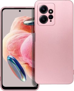 OEM Futerał METALLIC do XIAOMI Redmi Note 12 4G różowy 1