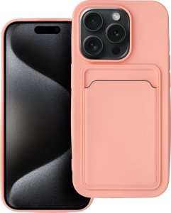 OEM Futerał CARD CASE do IPHONE 15 Pro różowy 1