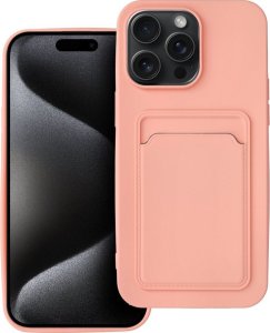 OEM Futerał CARD CASE do IPHONE 15 Pro Max różowy 1