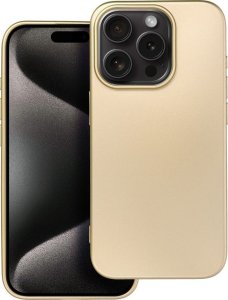 OEM Futerał METALLIC do IPHONE 15 Pro złoty 1