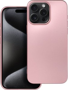 OEM Futerał METALLIC do IPHONE 15 Pro Max różowy 1