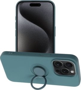 OEM Futerał SILICONE RING do IPHONE 15 Pro zielony 1