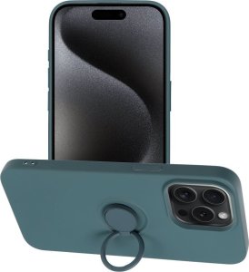 OEM Futerał SILICONE RING do IPHONE 15 Pro Max zielony 1