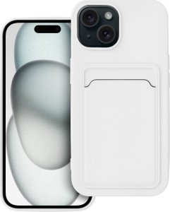 OEM Futerał CARD CASE do IPHONE 15 biały 1