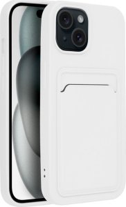 OEM Futerał CARD CASE do IPHONE 15 biały 2
