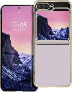 OEM Futerał FOCUS do SAMSUNG Z Flip 5 5G złoty 1