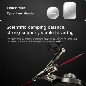 ForCell FORCELL F-Grip IronSecure uchwyt samochodowy do szyby/deski magnetyczny czarny 4