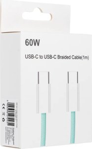 Kabel USB OEM USB-C - USB-C 1 m Zielony 2