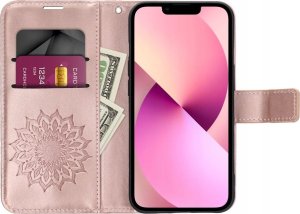 OEM Kabura MEZZO Book do XIAOMI Redmi Note 13 Pro 4G / POCO M6 Pro 4G mandala złoty róż 4