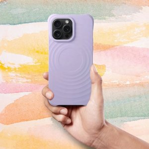 OEM Silicone Zephyr Mag Cover kompatybilny z MagSafe do IPHONE 14 PRO MAX liliowy 3