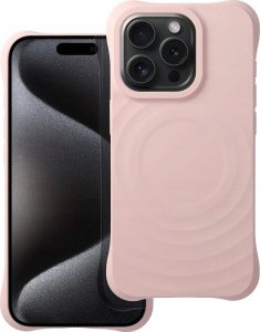 OEM Silicone Zephyr Mag Cover kompatybilny z MagSafe do IPHONE 15 PLUS różowy 1