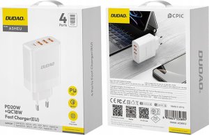 Ładowarka Dudao Ładowarka Dudao A5HEU sieciowa 3x USB-A 1x USB-C PD20W - biała 2