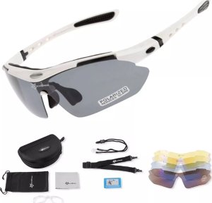 RockBros Okulary rowerowe Rockbros 10002 polaryzujące - białe 1