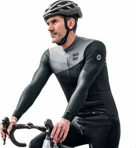 RockBros Koszulka kolarska Rockbros 15120009002 z długim rękawem wiosna/lato M - czarna 4