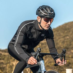 RockBros Koszulka kolarska Rockbros 15400002005 z długim rękawem jesień/zima XXL - czarna 4