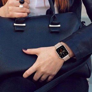 Tech-Protect Pasek Tech-Protect MilaneseBand na Apple Watch 4 / 5 / 6 / 7 / 8 / 9 / SE / Ultra 1 / 2 (42/44/45/49 mm) - beżowy 5