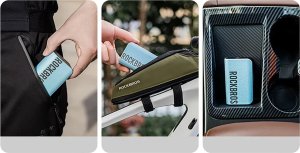 RockBros Pompka elektryczna 42520006001 z cyfrowym wyświetlaczem do opon / piłek / balonów - niebieska 6