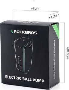 RockBros Pompka elektryczna 42520006001 z cyfrowym wyświetlaczem do opon / piłek / balonów - niebieska 7