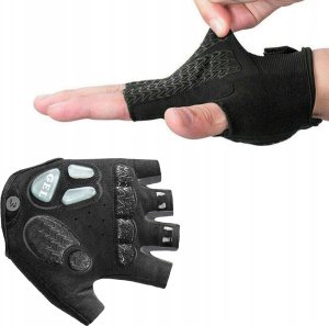 RockBros Rękawiczki rowerowe z wkładkami żelowymi rozmiar XL szare ROCKBROS 2