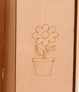 Ikonka Domek ogrodowy drewniany stolik tablica kredowa 86 x 137 x 105 cm 13