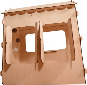 Ikonka Domek ogrodowy drewniany stolik tablica kredowa 86 x 137 x 105 cm 9