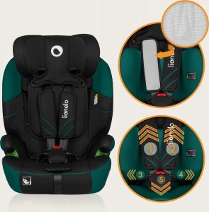 Fotelik samochodowy Lionelo Fotelik samochodowy Levi One I-Size green forest 76-150 cm Lionelo 4