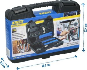 Kinzo ZESTAW NARZĘDZI DO NAPRAWY ROWERU 20 ELEMENTÓW KINZO 4