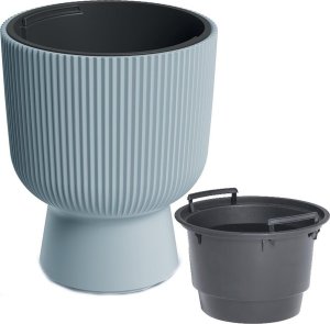 Prosperplast DONICZKA DO KWIATÓW MILLY NA NODZE ŚR 30CM JASNY SZARY 1