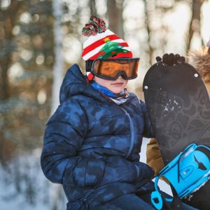 PrzydaSie Czapka Zimowa Led Świąteczna Święta Świeci Ciepła 4