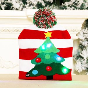 PrzydaSie Czapka Zimowa Led Świąteczna Święta Świeci Ciepła 5