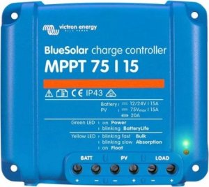 Ładowarka solarna Victron Energy Victron Energy Regulator ładowania Blue Solar MPPT 75V/15A 1