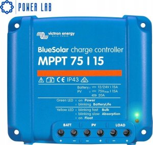 Ładowarka solarna Victron Energy Victron Energy Regulator ładowania Blue Solar MPPT 75V/15A 22