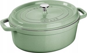 STAUB garnek żeliwny owalny 6.7 ltr, miętowy 1