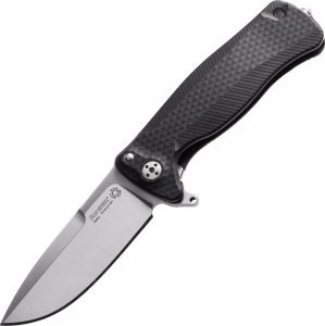 LionSteel Knives Nóż składany LionSteel SR22A Black Aluminum, Satin Sleipner by Molletta (SR22A BS) 1