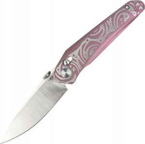 Bestech Knives Nóż składany Bestech Mothus Purple Titanium, Satin M390 by Kombou (BT2206D) 1