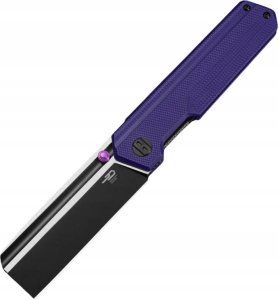 Bestech Knives Nóż składany Bestech Tardis Purple G10, Black DLC/Satin D2 by Ostap Hel (BG54B) 1