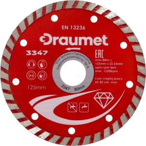 DRAUMET DRAUMET Tarcza diamentowa TURBO 115 x 2,5 one size 1