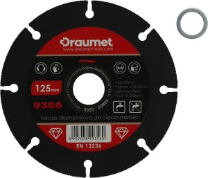 DRAUMET DRAUMET Tarcza diamentowa uniwersalna 125 x 22,2 x 1,8 one size 1