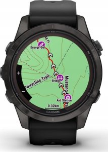 Zegarek sportowy Garmin Garmin fēnix® 7S Pro Sapphire Solar Carbon Grey DLC Titanium/Black 42mm 4