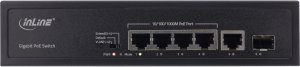 Switch InLine InLine® PoE+ Gigabit Network Switch 5 Port (4x PoE+), 1xSFP, 1Gb/s, desktop, metal, without fan 2