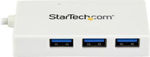 HUB USB StarTech 1x USB-C  + 3x USB-A 3.0 (HB30C3A1CFBW) 3